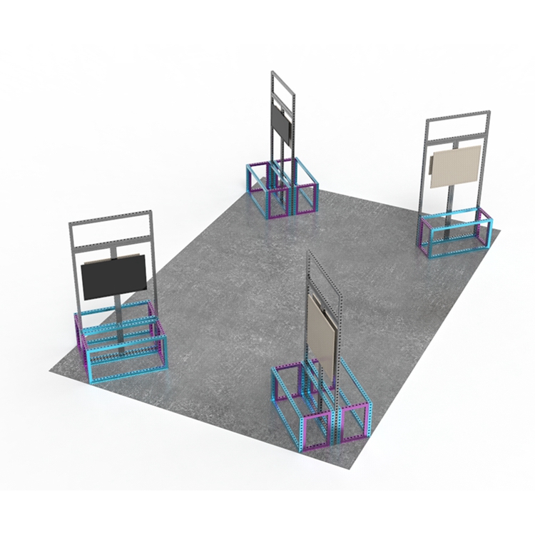 Kustom 3x3 Aluminium Stand Pameran Stand Stan Modular Pameran