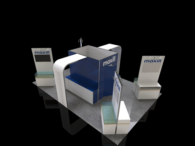 Kustom 3x3 Aluminium Stand Pameran Stand Stan Modular Pameran