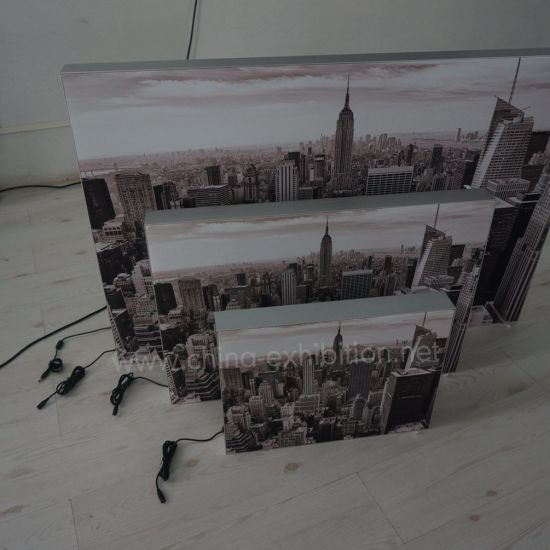 China Store Iklan Display LED Light Box Fabric Wajah Backlit Masuk Light box