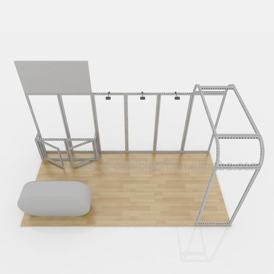 Tian Yu Do Portabel Aluminium 10 oleh 20 Pameran Booth Stall Can Convert ke 10 oleh 10 Booth