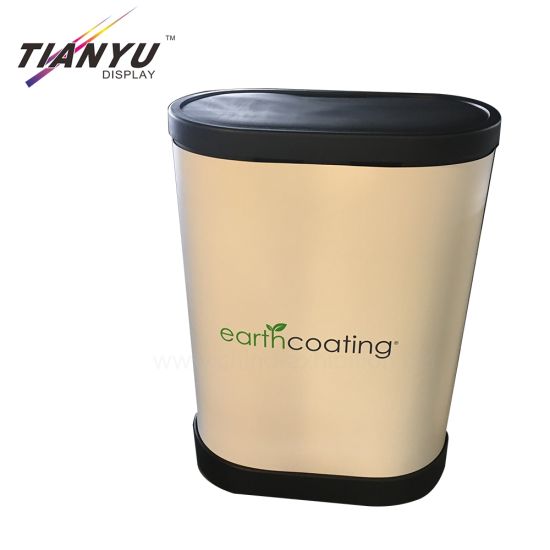 Besar Cepat PVC Menampilkan melengkung Pop up Backdrop Banner Berdiri