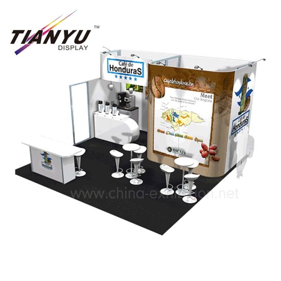 Reusable Mudah Rakitan 6X6 Tampilan Booth untuk Show