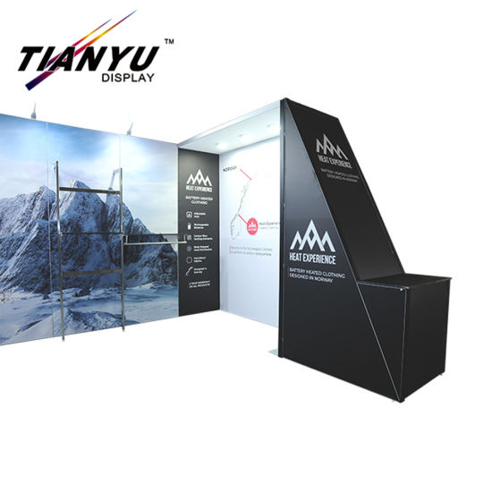 Hot-Sale 10FT Portabel Reusable Pameran Dagang Stan Pameran Standar 3X3 Layar Berdiri
