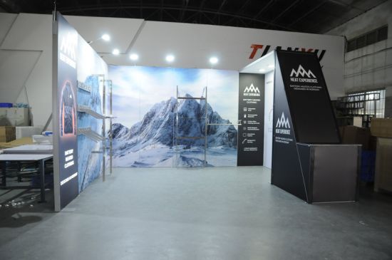 Hot-Sale 10FT Portabel Reusable Pameran Dagang Stan Pameran Standar 3X3 Layar Berdiri