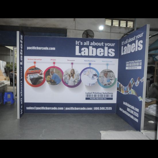 Kualitas Tinggi Trade Show Display System Expo 3X3 Ukuran Pameran Booth