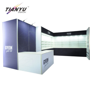 Pameran Desain baru Aluminium Backdrop Expo 10 X 20 Trade Show Booth