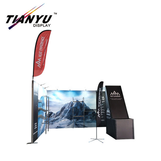 Hot-Sale 10FT Portabel Reusable Pameran Dagang Stan Pameran Standar 3X3 Layar Berdiri