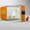 Sistem M Series 4X6 Alat Tampilan Gratis DIY Desain Pameran Dagang Booth Modular