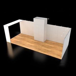 10X20FT / 3X6m Modular Pameran Booth dengan Desain Grafis