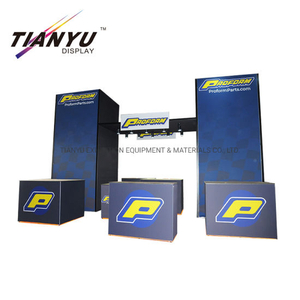 Desain Kustom Portabel Aluminium Booth Pameran 3X3 M Modular Trade Show Booth Display