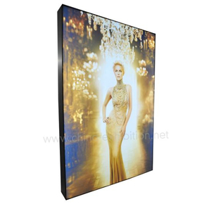 Diskon Merek Toko Backlit Frameless LED Wall Mounted Iklan Light Box