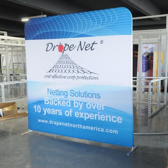 Cina Pemasok Portabel 10ft Trade Show Backdrop Tension Fabric Tampilan