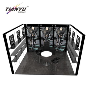 10x10 Mudah Perakitan Modular Tradeshow Booth di Aluminium