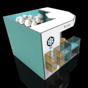 Kecil Aluminium Modular Customized Booth untuk Pameran Dagang Peralatan