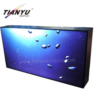 Kustom Hitam Warna Aluminium Profil Silicone Ujung Light Box untuk LED Display