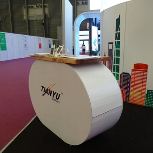 Portabel Curve Promosi Kontra Perdagangan Tampilkan Booth