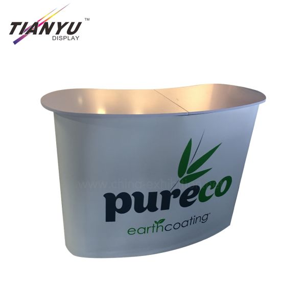 Besar Cepat PVC Menampilkan melengkung Pop up Backdrop Banner Berdiri