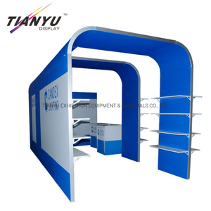 Stan Pameran Portabel 3X3 m Aluminium Modular Standar Pameran Dagang Stan Pameran Layar Berdiri