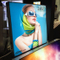 Waterproof LED Fabric Light Box Bingkai Tanda Advertising